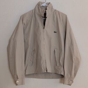 VTG Izod Lacoste Men's Light Tan Jacket - Size M